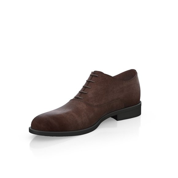 Bashwood Handmade Brown Suede Leather Oxfords For Men
